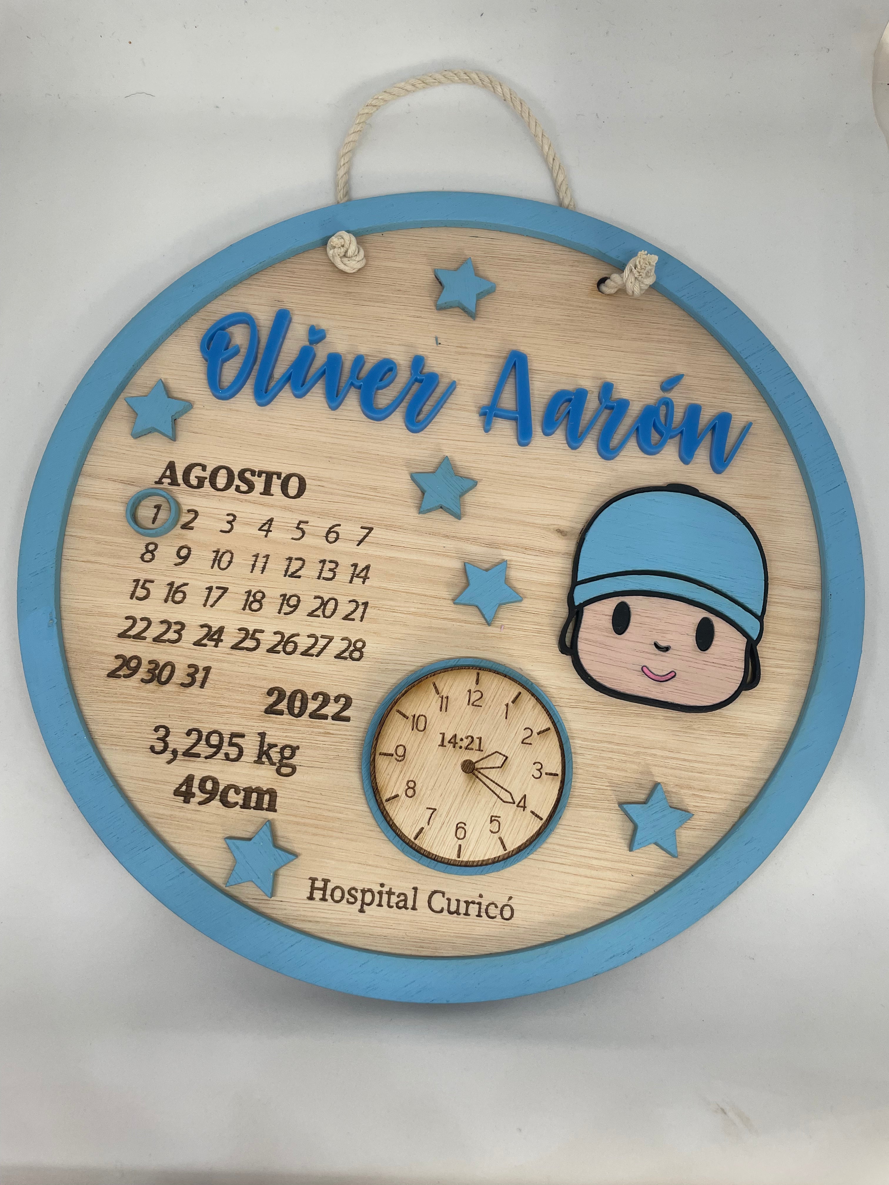 Cartel de nacimiento pocoyo